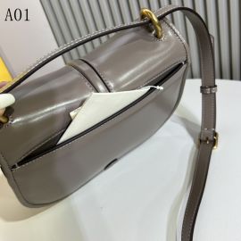 C“mon Mini Gray Leather bag