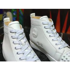 Christian Louboutin Lou Spikes Sneakers Calf leather White